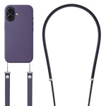 Capa para telemóvel em silicone líquido magnético com animação pop-up e nylon imitação, com tira transversal, Para iPhone 17 Pro Max, Para iPhone 17 Pro, Para iPhone 17