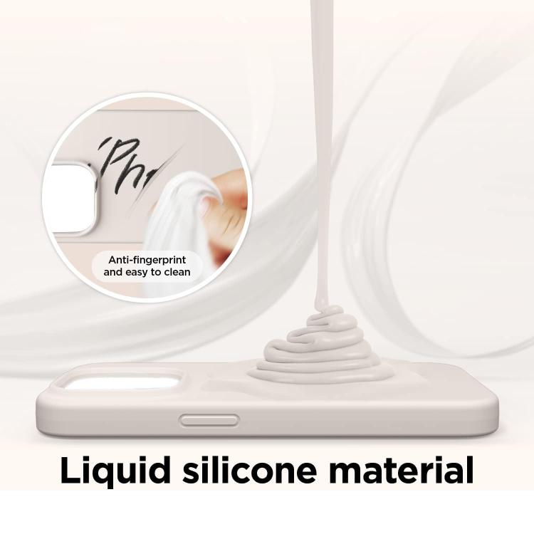 Capa para telemóvel em silicone líquido magnético com animação pop-up e nylon imitação, com tira transversal, Para iPhone 17 Pro Max, Para iPhone 17 Pro, Para iPhone 17