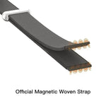 Capa para telemóvel em silicone líquido magnético com animação pop-up e nylon imitação, com tira transversal, Para iPhone 17 Pro Max, Para iPhone 17 Pro, Para iPhone 17