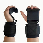 1 Par de Gancho de Assistência com Placa de Aço para Fitness, Pulseira