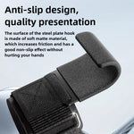1 Par de Gancho de Assistência com Placa de Aço para Fitness, Pulseira
