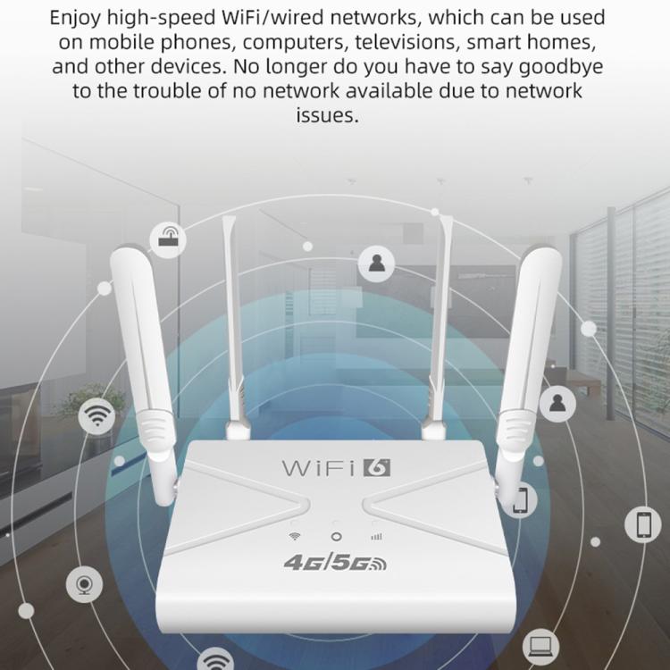 CPE907-E Edição Eurasiana Velocidade de Download 150Mbps 4 Antenas Roteador Cartão SIM 4G LTE WiFi, Ficha EUA, Ficha UE