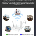 CPE907-E Edição Eurasiana Velocidade de Download 150Mbps 4 Antenas Roteador Cartão SIM 4G LTE WiFi, Ficha EUA, Ficha UE