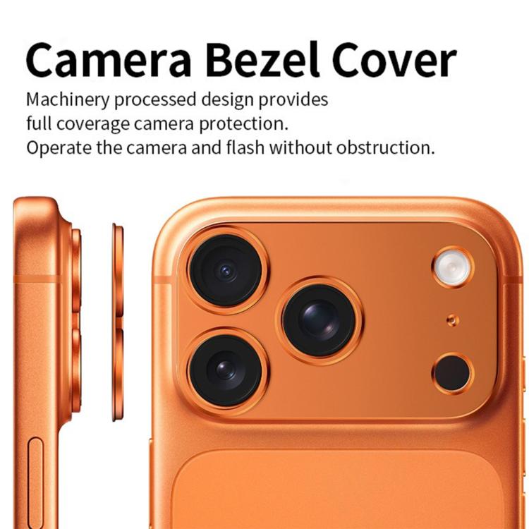Kalebol Anel Protetor de Lente Oca Convexa Metálica, Para iPhone 17 Pro Max, Para iPhone 17 Pro