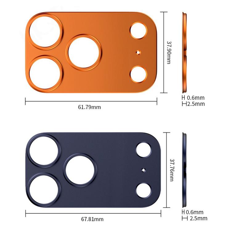 Kalebol Anel Protetor de Lente Oca Convexa Metálica, Para iPhone 17 Pro Max, Para iPhone 17 Pro