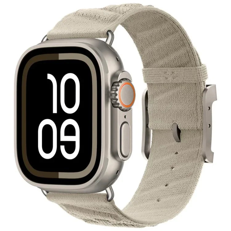Pulseira de Relógio em Nylon Sarja Estilo H, para Apple Watch 46mm / 49mm / 45mm / 44mm, para Apple Watch 42mm / 41mm / 40mm / 38mm