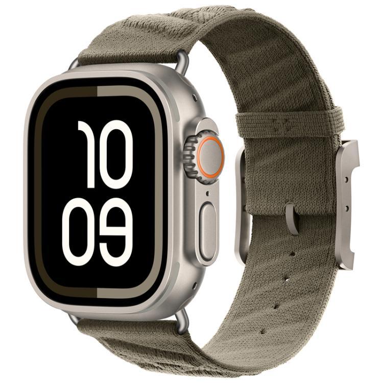 Pulseira de Relógio em Nylon Sarja Estilo H, para Apple Watch 46mm / 49mm / 45mm / 44mm, para Apple Watch 42mm / 41mm / 40mm / 38mm
