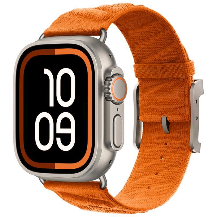 Pulseira de Relógio em Nylon Sarja Estilo H, para Apple Watch 46mm / 49mm / 45mm / 44mm, para Apple Watch 42mm / 41mm / 40mm / 38mm