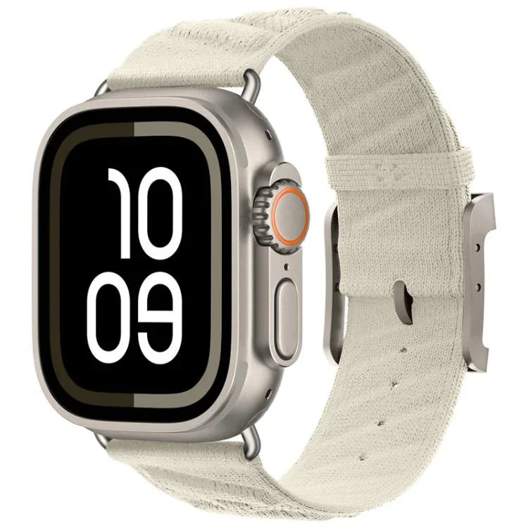 Pulseira de Relógio em Nylon Sarja Estilo H, para Apple Watch 46mm / 49mm / 45mm / 44mm, para Apple Watch 42mm / 41mm / 40mm / 38mm