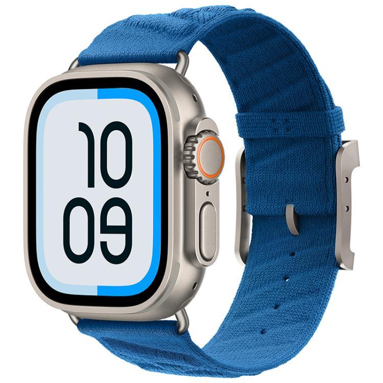 Pulseira de Relógio em Nylon Sarja Estilo H, para Apple Watch 46mm / 49mm / 45mm / 44mm, para Apple Watch 42mm / 41mm / 40mm / 38mm