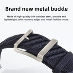 Pulseira de Relógio em Nylon Sarja Estilo H, para Apple Watch 46mm / 49mm / 45mm / 44mm, para Apple Watch 42mm / 41mm / 40mm / 38mm