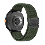 Correia de relógio trançada em nylon elástico com fivela para paraquedas, Para Samsung Galaxy Watch8 / Watch8 Classic