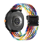 Correia de relógio trançada em nylon elástico com fivela para paraquedas, Para Samsung Galaxy Watch8 / Watch8 Classic
