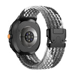Correia de relógio trançada em nylon elástico com fivela para paraquedas, Para Samsung Galaxy Watch8 / Watch8 Classic