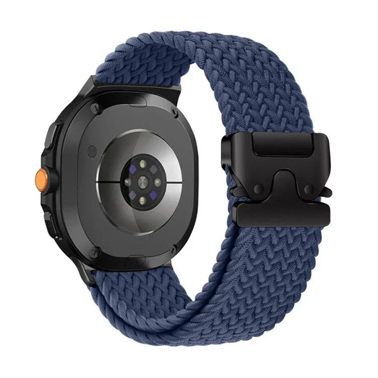 Correia de relógio trançada em nylon elástico com fivela para paraquedas, Para Samsung Galaxy Watch8 / Watch8 Classic