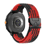 Correia de relógio trançada em nylon elástico com fivela para paraquedas, Para Samsung Galaxy Watch8 / Watch8 Classic