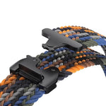 Correia de relógio trançada em nylon elástico com fivela para paraquedas, Para Samsung Galaxy Watch8 / Watch8 Classic
