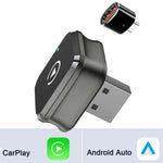 M4 Caixa 2 em 1 Android Auto Carplay Adaptador Sem Fios para Carro Máquina Inteligente Módulo de Interconexão, M4