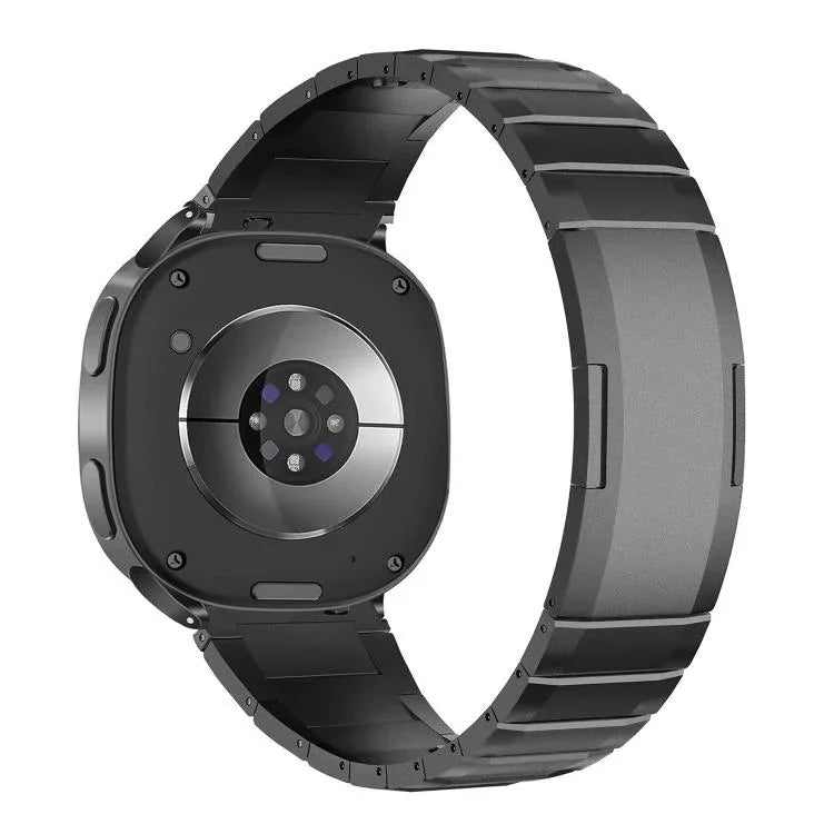 Correia de relógio em aço inoxidável com fivela borboleta de libertação rápida curva, Para Samsung Galaxy Watch Ultra 47mm / Ultra 2025, Para Samsung Galaxy Watch8 / Watch8 Classic