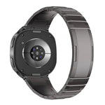 Correia de relógio em aço inoxidável com fivela borboleta de libertação rápida curva, Para Samsung Galaxy Watch Ultra 47mm / Ultra 2025, Para Samsung Galaxy Watch8 / Watch8 Classic
