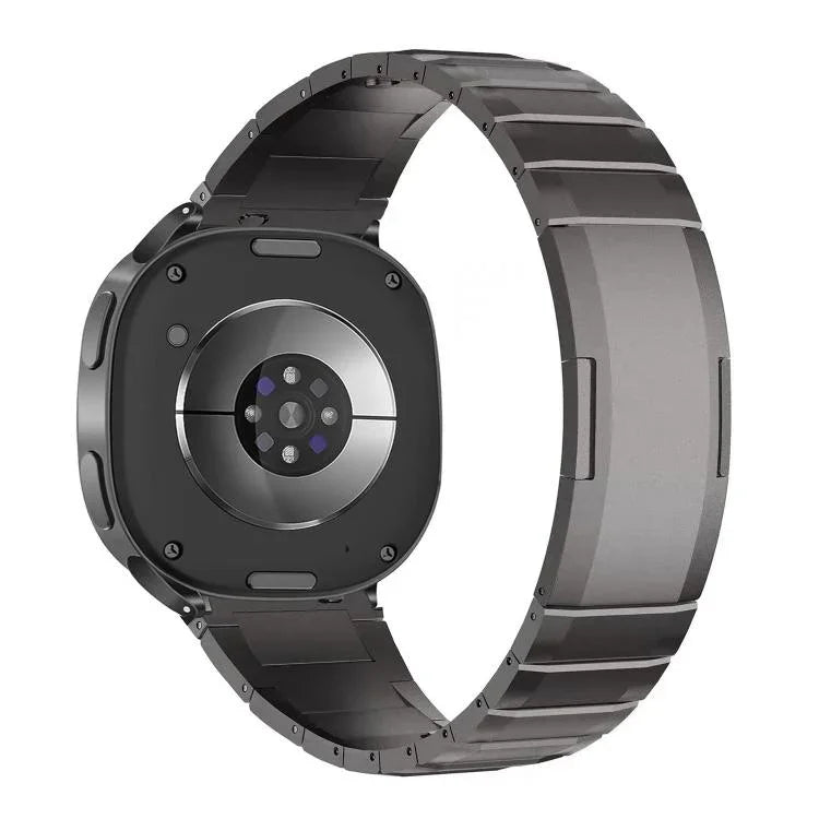 Correia de relógio em aço inoxidável com fivela borboleta de libertação rápida curva, Para Samsung Galaxy Watch Ultra 47mm / Ultra 2025, Para Samsung Galaxy Watch8 / Watch8 Classic