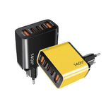 Carregador Multiporta TE-PD43 Type-C x 3, USB-A x 2 para Telemóveis / Tablets, Ficha UE, Ficha UE