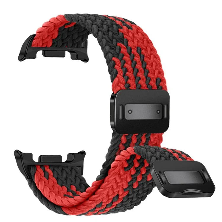 Correia de relógio trançada em nylon elástico com fecho magnético, Para Samsung Galaxy Watch8 / Watch8 Classic