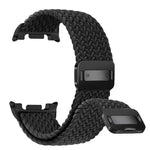 Correia de relógio trançada em nylon elástico com fecho magnético, Para Samsung Galaxy Watch8 / Watch8 Classic