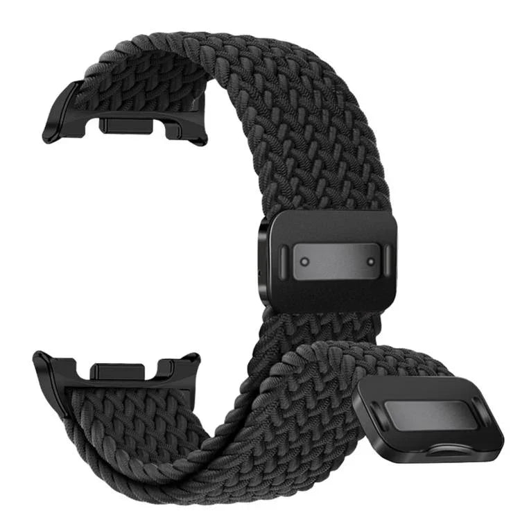Correia de relógio trançada em nylon elástico com fecho magnético, Para Samsung Galaxy Watch8 / Watch8 Classic
