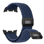 Correia de relógio trançada em nylon elástico com fecho magnético, Para Samsung Galaxy Watch8 / Watch8 Classic