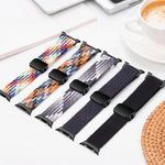 Correia de relógio trançada em nylon elástico com fecho magnético, Para Samsung Galaxy Watch8 / Watch8 Classic