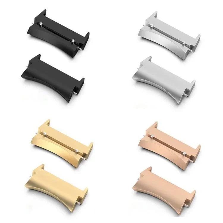 Um par de conectores para correia de relógio em metal de aço inoxidável 20mm, Para Samsung Galaxy Watch7 40mm / 44mm