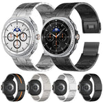 Correia de relógio em aço inoxidável com fecho magnético, Para Samsung Galaxy Watch8 / Watch8 Classic