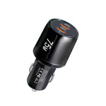 Carregador de Carro de Carregamento Rápido de Dupla Porta TE-P66 75W Tipo-C x 2 PD45W, TE-P66
