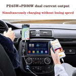 Carregador de Carro de Carregamento Rápido de Dupla Porta TE-P66 75W Tipo-C x 2 PD45W, TE-P66