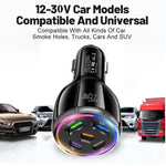 Carregador de Carro Multi Porta TE-P51 75W USB-C x 3 + USB x 2, TE-P51