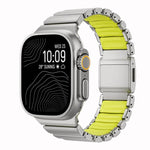 Bracelete de Relógio em Metal de Titânio com Fecho Magnético Norman, Para Apple Watch 46mm / 49mm / 45mm / 44mm