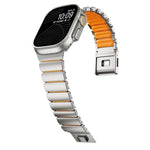 Bracelete de Relógio em Metal de Titânio com Fecho Magnético Norman, Para Apple Watch 46mm / 49mm / 45mm / 44mm