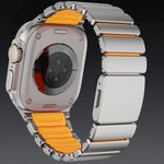 Bracelete de Relógio em Metal de Titânio com Fecho Magnético Norman, Para Apple Watch 46mm / 49mm / 45mm / 44mm