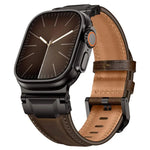 Bracelete de Relógio em Pele Estilo Armadura, Para Apple Watch 46mm / 49mm / 45mm / 44mm