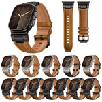 Bracelete de Relógio em Pele Estilo Armadura, Para Apple Watch 46mm / 49mm / 45mm / 44mm