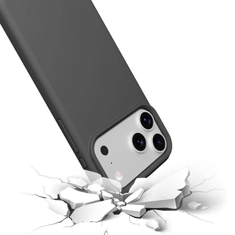 Capa oficial para telemóvel em silicone líquido com orifício para cordão, Para iPhone 17 Pro Max, Para iPhone 17 Pro, Para iPhone 17