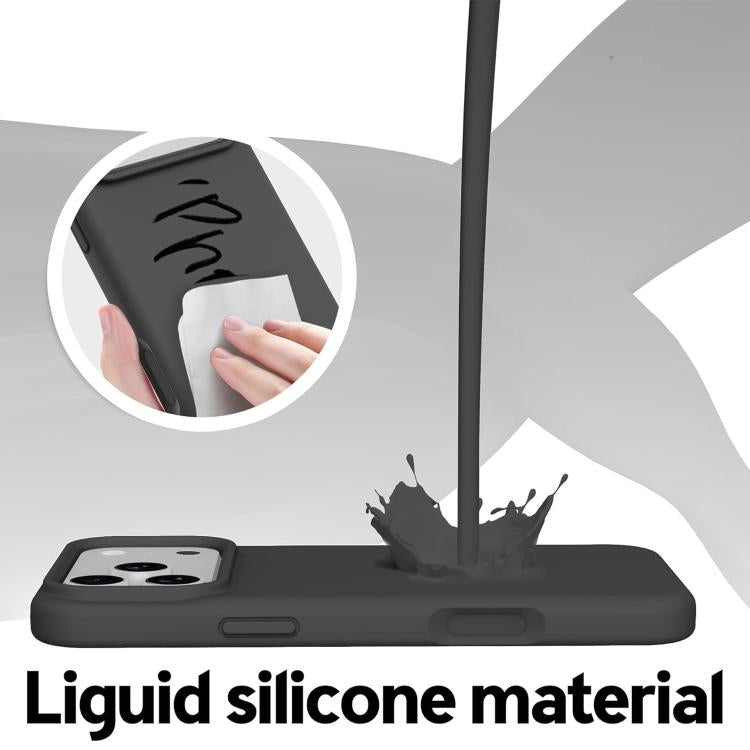Capa oficial para telemóvel em silicone líquido com orifício para cordão, Para iPhone 17 Pro Max, Para iPhone 17 Pro, Para iPhone 17