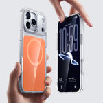 Capa para telemóvel Kalebol MagSafe magnética transparente com sensação de pele, Para iPhone 17 Pro Max, Para iPhone 17 Pro, Para iPhone 17, Para iPhone Air