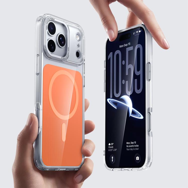 Capa para telemóvel Kalebol MagSafe magnética transparente com sensação de pele, Para iPhone 17 Pro Max, Para iPhone 17 Pro, Para iPhone 17, Para iPhone Air