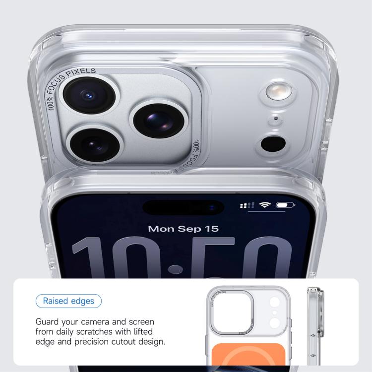 Capa para telemóvel Kalebol MagSafe magnética transparente com sensação de pele, Para iPhone 17 Pro Max, Para iPhone 17 Pro, Para iPhone 17, Para iPhone Air