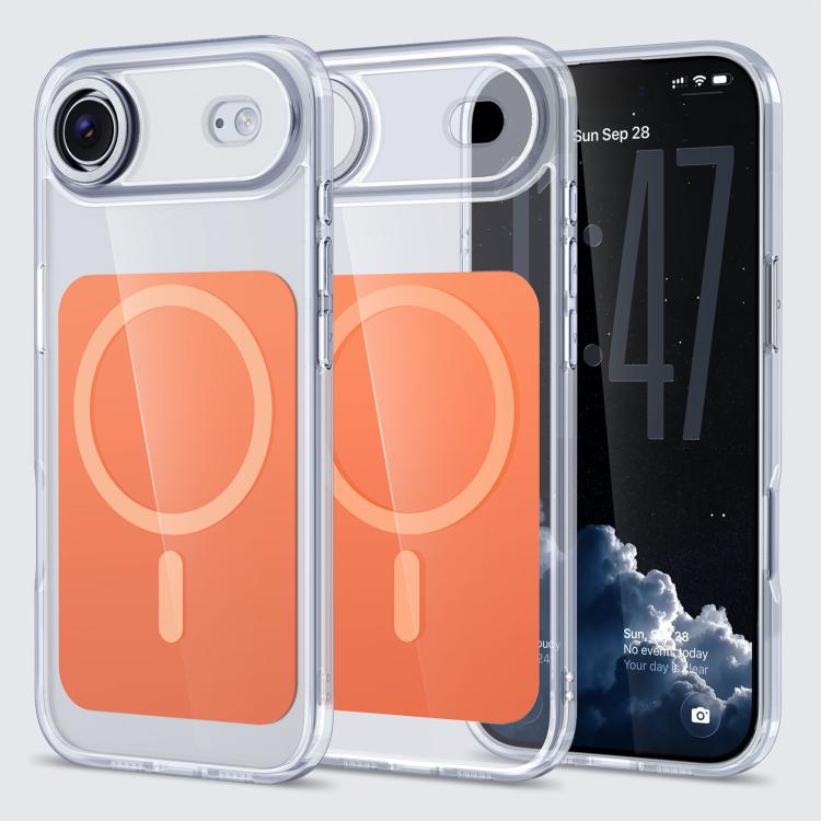 Capa para telemóvel Kalebol MagSafe magnética transparente com sensação de pele, Para iPhone 17 Pro Max, Para iPhone 17 Pro, Para iPhone 17, Para iPhone Air