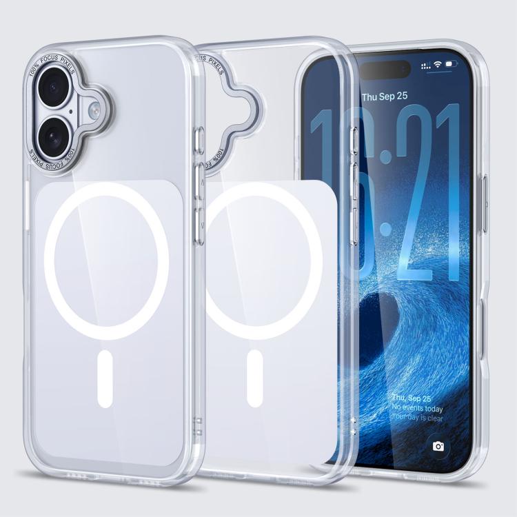 Capa para telemóvel Kalebol MagSafe magnética transparente com sensação de pele, Para iPhone 17 Pro Max, Para iPhone 17 Pro, Para iPhone 17, Para iPhone Air