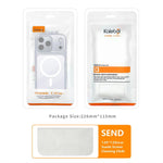 Capa para telemóvel Kalebol MagSafe magnética transparente com sensação de pele, Para iPhone 17 Pro Max, Para iPhone 17 Pro, Para iPhone 17, Para iPhone Air