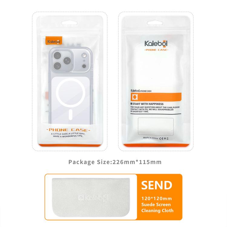 Capa para telemóvel Kalebol MagSafe magnética transparente com sensação de pele, Para iPhone 17 Pro Max, Para iPhone 17 Pro, Para iPhone 17, Para iPhone Air